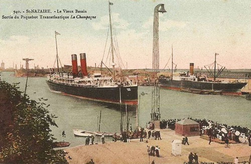 LA CHAMPAGNE (CGT/French Line) - www.simplonpc.co.uk - Simplon Postcards