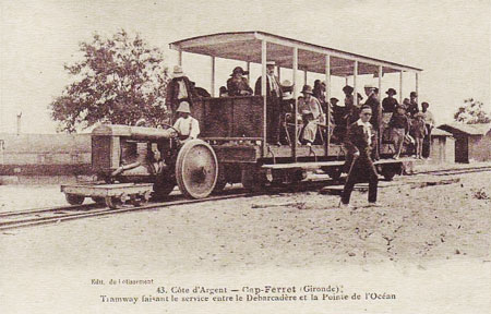 Horse tramway on Cap-Ferret - Simplon Postcards - www.simplonpc.co.uk