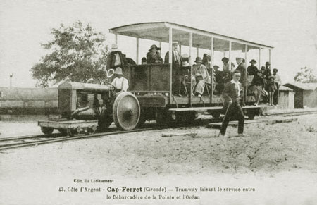 Horse tramway on Cap-Ferret - Simplon Postcards - www.simplonpc.co.uk