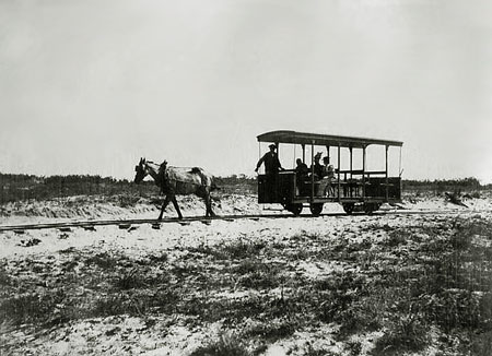 Horse tramway on Cap-Ferret - Simplon Postcards - www.simplonpc.co.uk