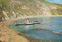 Cosens & Co paddle steamer at Lulworth Cove - www.simplonpc.co.uk