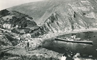 Cosens & Co paddle steamer at Lulworth Cove - www.simplonpc.co.uk