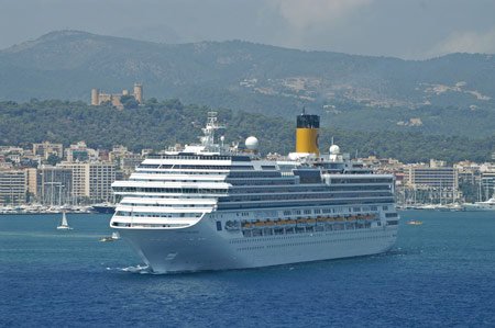 COSTA CONCORDIA at Palma - Photo: © Ian Boyle, 16th August 2006