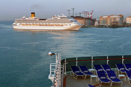 COSTA CONCORDIA at Barcelona - Photo: © Ian Boyle, 21st August 2009