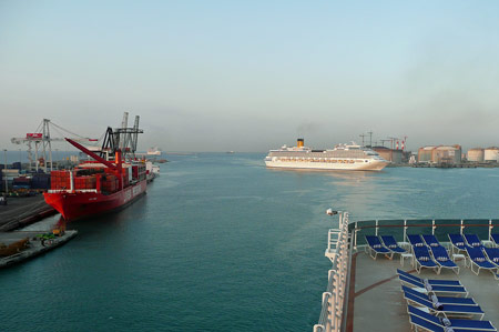 COSTA CONCORDIA at Barcelona - Photo: © Ian Boyle, 21st August 2009