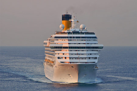 COSTA CONCORDIA at Barcelona - Photo: © Ian Boyle, 21st August 2009