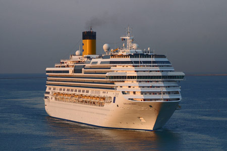 COSTA CONCORDIA at Barcelona - Photo: © Ian Boyle, 21st August 2009