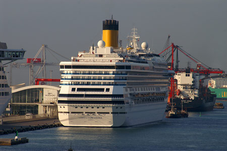 COSTA CONCORDIA at Barcelona - Photo: © Ian Boyle, 21st August 2009