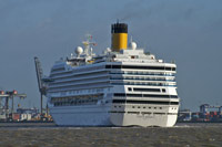 COSTA MAGICA passing Felixstowe - www.simplonpc.co.uk