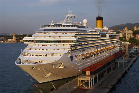 COSTA PACIFICA at Palma - Photo:  Ian Boyle, 26th August 2009