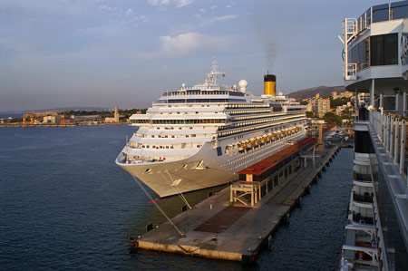 COSTA PACIFICA at Palma - Photo: © Ian Boyle, 26th August 2009