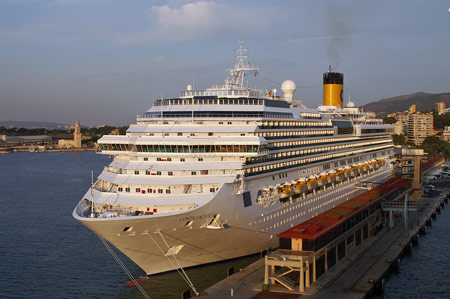 COSTA PACIFICA at Palma - Photo: © Ian Boyle, 26th August 2009