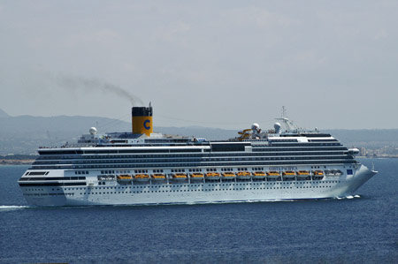 COSTA PACIFICA at Palma - Photo: © Ian Boyle, 26th August 2009