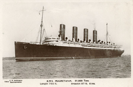 MAURETANIA - Cunard Line - www.simplonpc.co.uk