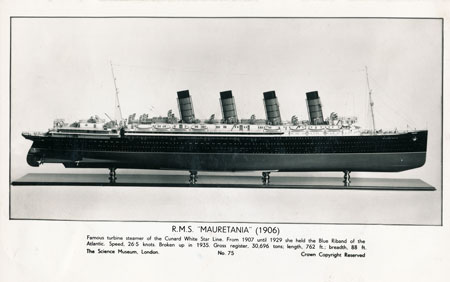 MAURETANIA - Cunard Line - www.simplonpc.co.uk