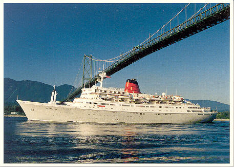 SAGAFJORD - Cunard Line - Norwegian America Line - Simplon Postcards - www.simplonpc.co.uk