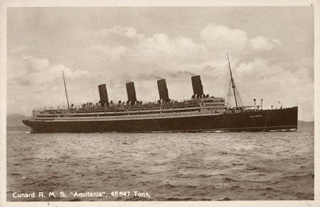 Aquitania of Cunard Line - www.simplonpc.co.uk