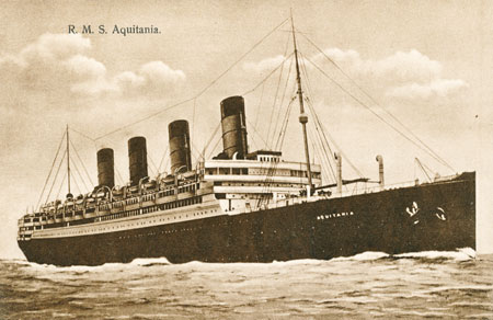 Aquitania of Cunard Line - www.simplonpc.co.uk