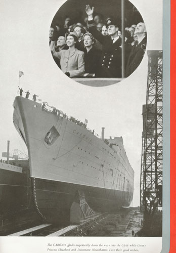 Cunard CARONIA of 1948 - launch Brochure - www.simplonpc.co.uk