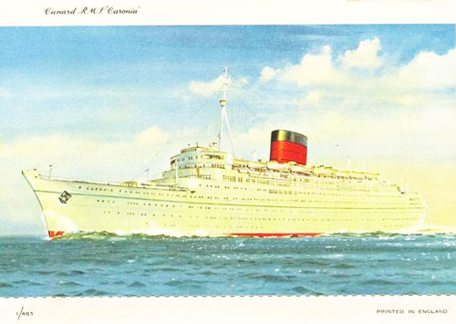 Cunard CARONIA of 1948 - www.simplonpc.co.uk