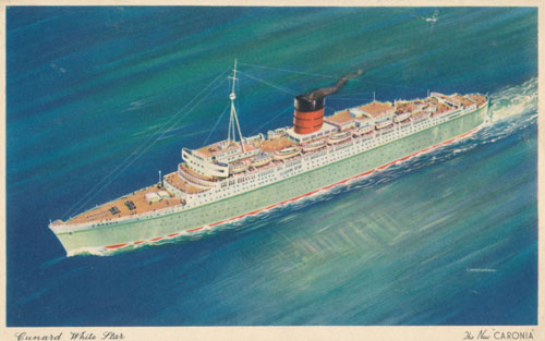 Cunard CARONIA of 1948 - www.simplonpc.co.uk