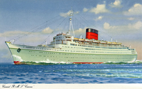 Cunard CARONIA of 1948 - www.simplonpc.co.uk