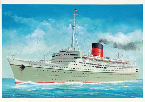 Cunard CARONIA of 1948 - www.simplonpc.co.uk