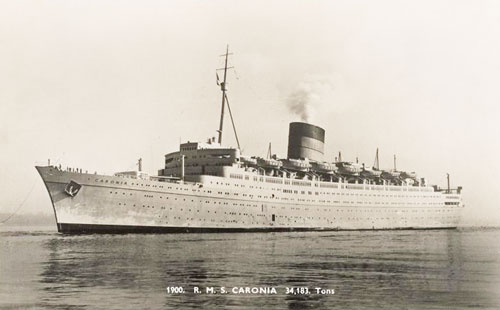 Cunard CARONIA of 1948 - www.simplonpc.co.uk