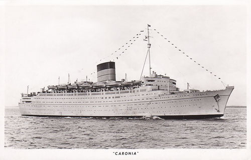 Cunard CARONIA of 1948 - www.simplonpc.co.uk