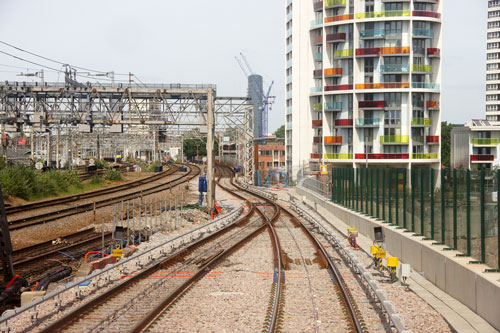 DLR - Pudding Mill Lane - Photo: © Ian Boyle, 17th June 2014 - www.simplonpc.co.uk