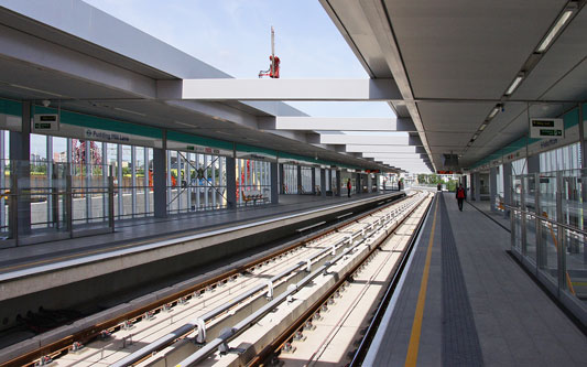 DLR - Pudding Mill Lane - Photo: © Ian Boyle, 17th June 2014 - www.simplonpc.co.uk