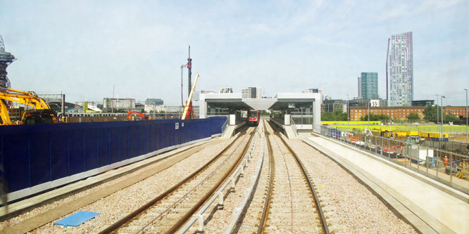 DLR - Pudding Mill Lane - Photo: © Ian Boyle, 17th June 2014 - www.simplonpc.co.uk