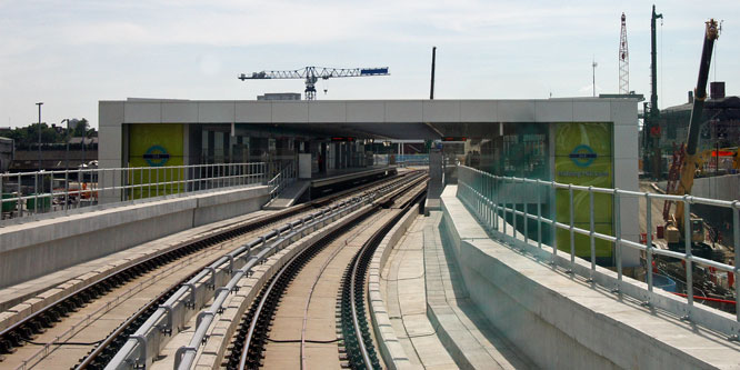 DLR - Pudding Mill Lane - Photo: © Ian Boyle, 17th June 2014 - www.simplonpc.co.uk