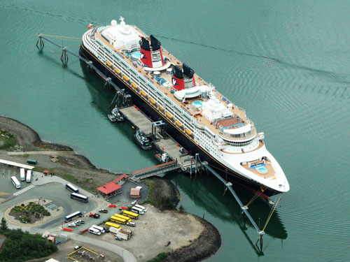 DISNEY WONDER at Juneau, Alaska  -  Images:  Marvin Jensen, 19th June 2015 - www.simplonpc.co.uk