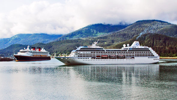 DISNEY WONDER at Juneau, Alaska  -  Images:  Marvin Jensen, 19th June 2015 - www.simplonpc.co.uk