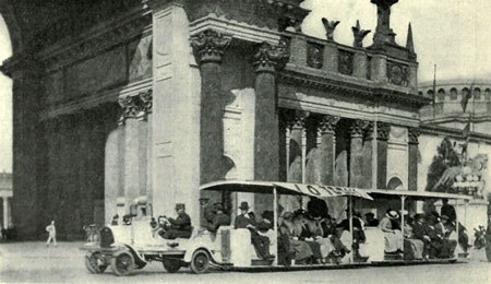 Fageol Trackless Train in San Francisco 1915 - www.simplonpc.co.uk