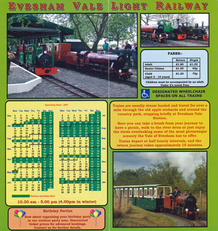 EVESHAM VALE LIGHT RAILWAY - www.simplonpc.co.uk