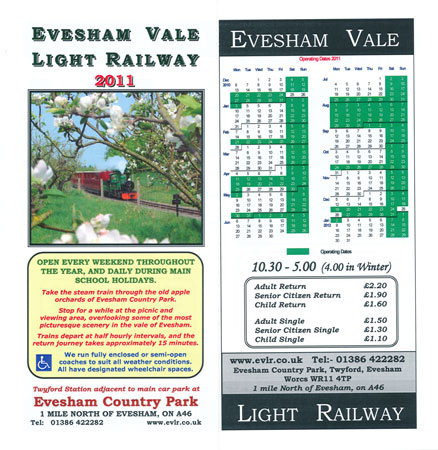 EVESHAM VALE LIGHT RAILWAY - www.simplonpc.co.uk