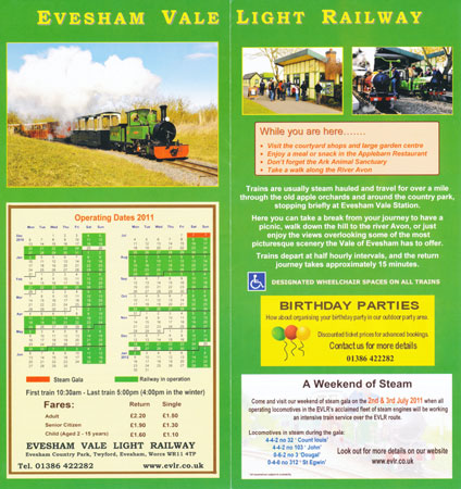 EVESHAM VALE LIGHT RAILWAY - www.simplonpc.co.uk