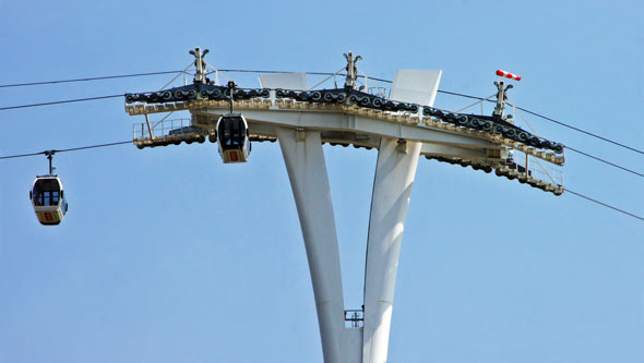 EMIRATES AIR LINE - CABLE CAR - Photo: ©2012 Ian Boyle - www.simplompc.co.uk - Simplon Postcards