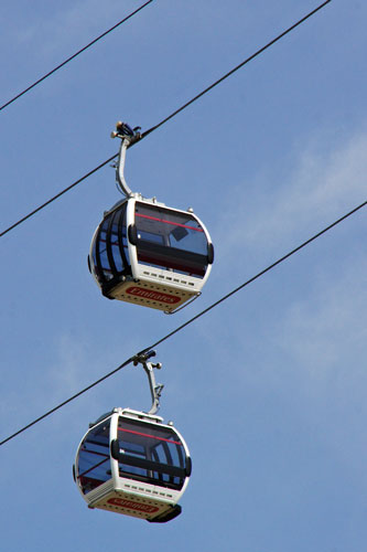 EMIRATES AIR LINE - CABLE CAR - Photo: ©2012 Ian Boyle - www.simplompc.co.uk - Simplon Postcards