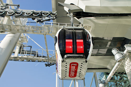 EMIRATES AIR LINE - CABLE CAR - Photo: ©2013 Ian Boyle - www.simplompc.co.uk - Simplon Postcards