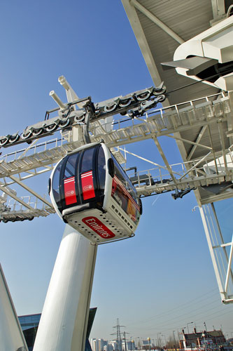 EMIRATES AIR LINE - CABLE CAR - Photo: ©2013 Ian Boyle - www.simplompc.co.uk - Simplon Postcards