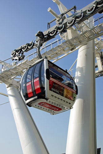 EMIRATES AIR LINE - CABLE CAR - Photo: ©2013 Ian Boyle - www.simplompc.co.uk - Simplon Postcards