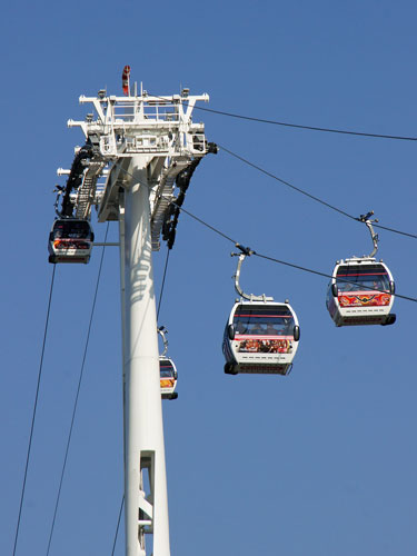 EMIRATES AIR LINE - CABLE CAR - Photo: ©2013 Ian Boyle - www.simplompc.co.uk - Simplon Postcards