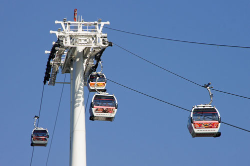 EMIRATES AIR LINE - CABLE CAR - Photo: ©2013 Ian Boyle - www.simplompc.co.uk - Simplon Postcards