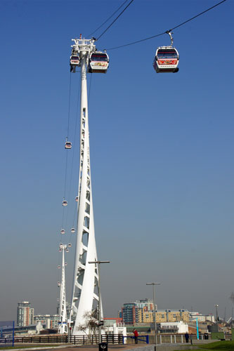 EMIRATES AIR LINE - CABLE CAR - Photo: ©2013 Ian Boyle - www.simplompc.co.uk - Simplon Postcards