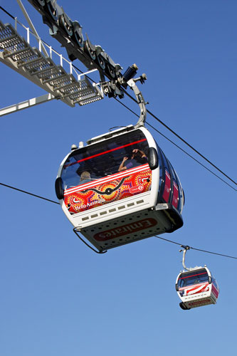 EMIRATES AIR LINE - CABLE CAR - Photo: ©2013 Ian Boyle - www.simplompc.co.uk - Simplon Postcards