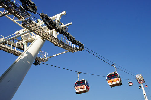 EMIRATES AIR LINE - CABLE CAR - Photo: ©2013 Ian Boyle - www.simplompc.co.uk - Simplon Postcards