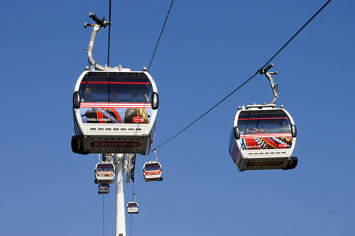 EMIRATES AIR LINE - CABLE CAR - Photo: ©2013 Ian Boyle - www.simplompc.co.uk - Simplon Postcards